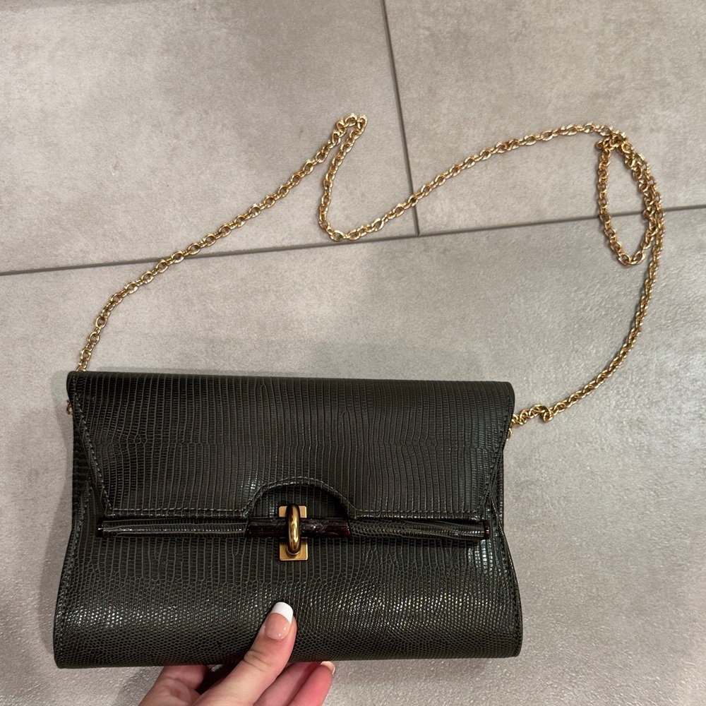 Elegant Black Leather Chain Bag